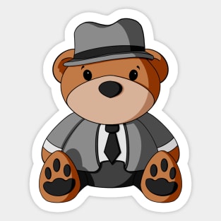 Business Teddy Bear Sticker